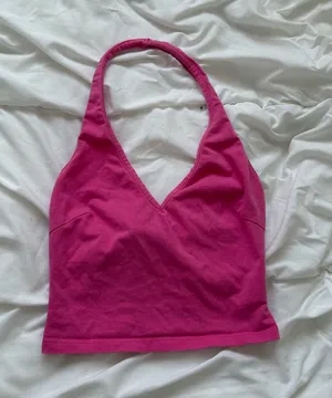 Princess Polly Halter Top Hot Pink thumbnail 1