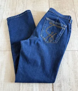 Y2k Tommy Hilfiger‎ Womens Straight Leg Jeans Dark Wash Blue Denim Sz 10 Stretch thumbnail 1