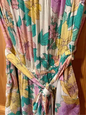 Billabong floral strapless romper vibrant floral women’s M thumbnail 2