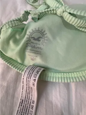 Hollister Ribbed Bikini Set Mint Green thumbnail 5