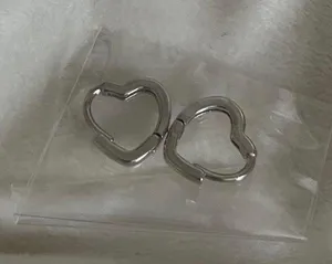 Heart Shaped Hoop Earrings thumbnail 1