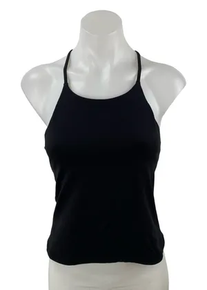 Lululemon Womens Black Sleeveless Racerback Yoga Running Athletic Tank Top Sz 28 thumbnail 1