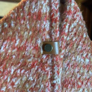 NWT Frye & Co Orange Tan Cream Knit Infinity Scarf Cozy Winter Wrap OS thumbnail 7