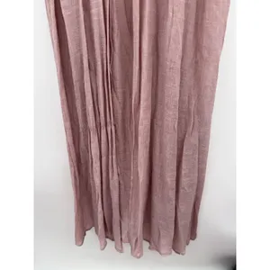 Alya‎ Duster Cardigan L/XL Dusty Rose Lace Trim Boho Open Front Maxi Kimono thumbnail 3