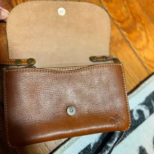 PATRICIA NASH Torri Tan‎ Leather Heritage Collection Crossbody Bag Organizer thumbnail 4
