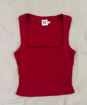 Princess Polly red crop top thumbnail 1