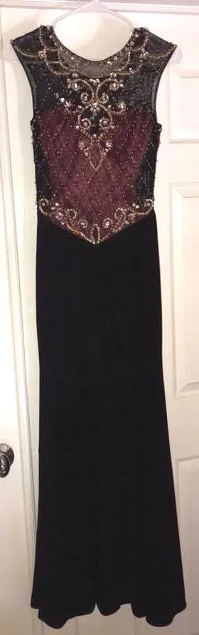Macy's Black formal/prom dress thumbnail 6