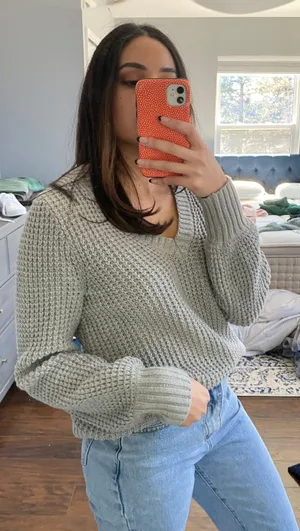 J.Crew Vneck knit Sweater thumbnail 1