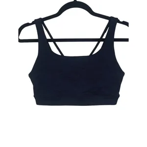 Athleta Activewear Criss Cross Spaghetti Straps Back Sports Bra S Charcoal Grey thumbnail 13