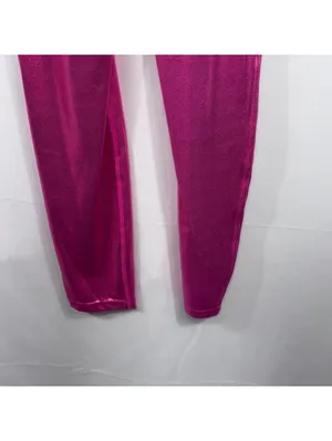 Halara Metallic Hot Pink High Rise Leggings M NWT thumbnail 8