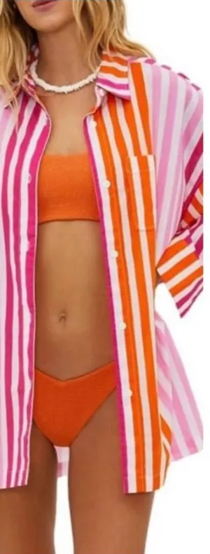 NEW Beach Riot Alexa Revolve Resortwear Vacation Preppy Coastal Coverup Plus LP thumbnail 1