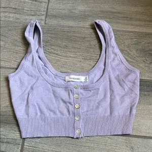 Glassons Lilac Button-Up Tank Top thumbnail 1