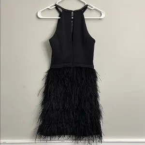 Guess Black Halter Tiered Cocktail Dress thumbnail 4