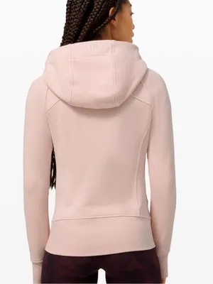 Lululemon Scuba Hoodie fleece zip up jacket feather pink 10 thumbnail 4