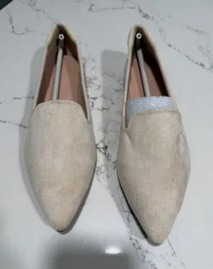 NEW Pointed Toe-Comfortable Career Shoes Vegan Suede Slip On 6.5 thumbnail 1
