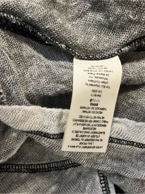 WE THE FREE Macchiato Top Grey Burnout Long Sleeve High Low Hem Oversize Size XS thumbnail 11