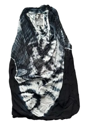 Young Fabulous & Broke Black & White Tie-Dye Top M thumbnail 1