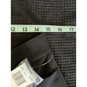 H & W‎ Straight Black Trouser Pants NWT Mid Rise Zip/Slide Hooks Pockets Size 12 thumbnail 8