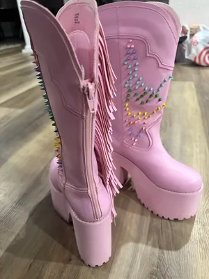 Pink Boots Size 9 thumbnail 5