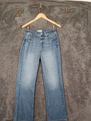 Seven7 Women's Wide Leg Illusion Denium Jean Stretchy Mid Rise Womens Xs thumbnail 3