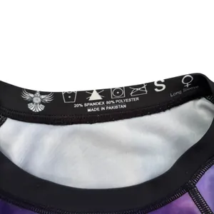 Raven Fightwear The Pegasus Dusk Purple Rashguard Size Small BJJ MMA Grappling thumbnail 7