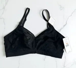 ON GOSSAMER Black Lace Maternity Bralette Size Small NEW NWT thumbnail 1
