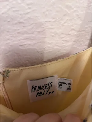 Princess Polly‎ Yellow Floral Spaghetti Strap Mini Dress Size 6 thumbnail 5