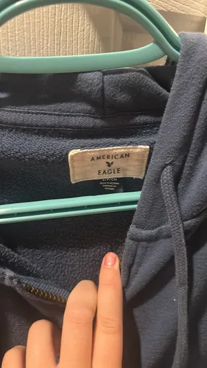 American Eagle Outfitters Zip-Up Hoodie Blue thumbnail 2