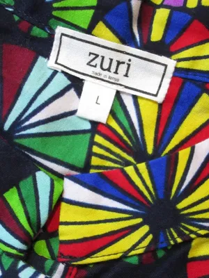 ZURI Kenya Just One Dress in Sugar Rush Cotton Button Down Shirtdress L thumbnail 5