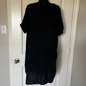 Women's H&M Black Shift Dress Short Sleeve Size 12 thumbnail 3