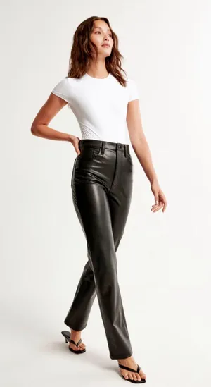 Abercrombie Vegan Leather Pants thumbnail 1