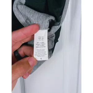 Beyond Yoga Spacedye On Block Sports Bra High Neck Small Black Gray Colorblock thumbnail 7