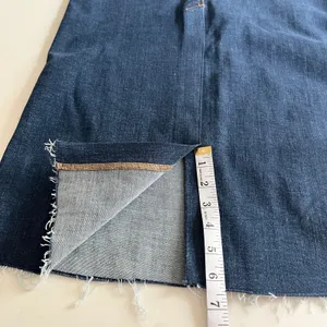 Zara Women’s Stretch Denim Maxi Skirt Blue Dark Wash Raw Hem Size S thumbnail 9