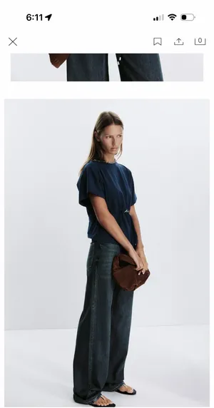ZARA Cinch Waist Top thumbnail 3