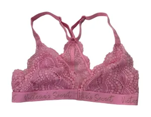 Victoria's Secret Women Size Small Pink Bralette Bra Lace (10F-20) thumbnail 1