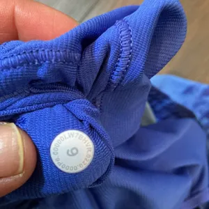 Lululemon Hotty Hot Short II Blue Tie Dye Shibori Low Rise Running Shorts 6 thumbnail 4