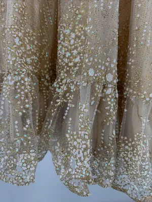 Southern Fried Chics sheer overlay glitter mini dress XL sparkly feminine party thumbnail 11