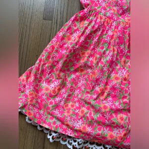 Lilly Pulitzer neon pink floral dress 8 thumbnail 3