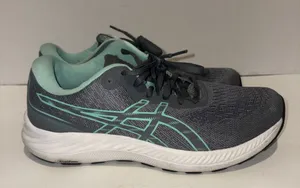 ASICS Women's Gel-Excite 9 running sneakers in the "Sheet Rock / Oasis Green" colorway thumbnail 1