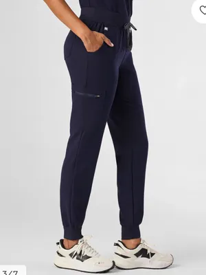 Figs Zamora Joggers Scrub Pants in Navy Blue Size Large thumbnail 2