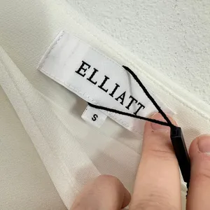 Elliatt White One Shoulder Midi Dress‎ Ruched Cocktail Party Dress Size S Bridal thumbnail 2