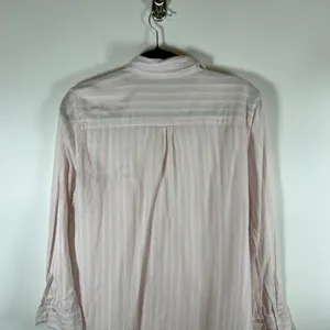 Victoria's‎ Secret Pink White Striped Cotton Sleep Shirt Nightgown Womens Large thumbnail 9