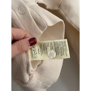 FREE PEOPLE Fluttercape Cream Sweatshirt Size Small thumbnail 6
