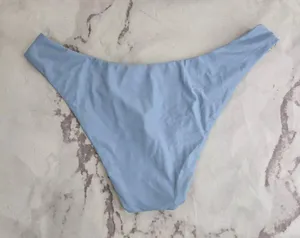 J Crew Curved Waist Cheeky Bikini Bottoms in Mist Blue Size L New thumbnail 4