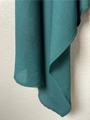 Bnwt! Joyfolie Michelle Assymetrical Textured Deep Teal Sleeveless Tank Top Sz L thumbnail 5