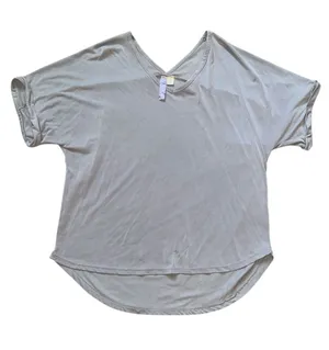 Alya Cuffed Sleeve V Neck T-Shirt thumbnail 1