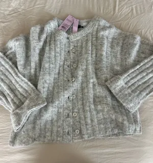 Wild Fable Gray ribbed loose fit cardigan thumbnail 1
