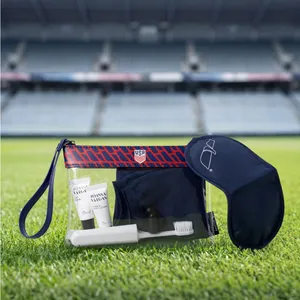 American Airlines FIFA Team USA World Cup Amenity Kit Clear Wristlet Bag Purse thumbnail 2