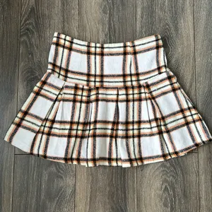 Blue Rain Pleated Plaid Mini Skirt thumbnail 4