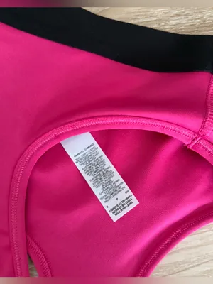 Nike Small NWOT Hot Pink Black Sports Bra Racerback thumbnail 3